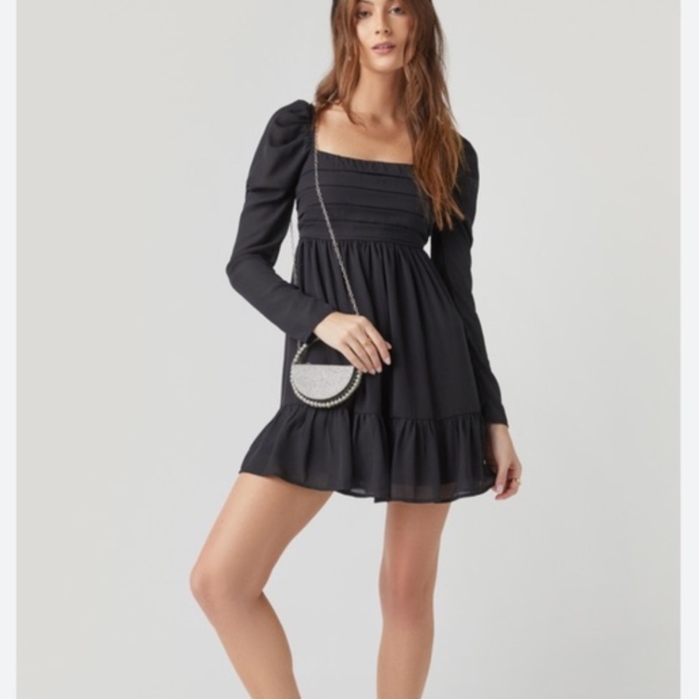 Abercrombie & Fitch Smocked Chiffon Mini Dress NEW